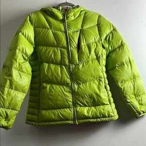 Koppen women Lime Green Puffer Jacket